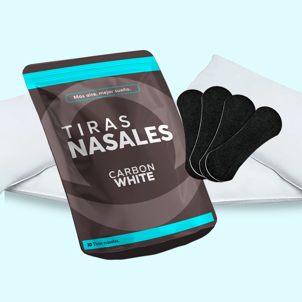 TIRAS NASALES CARBONWHITE® RESPIRA MEJOR ORIGINAL DORMIR/DEPORTE/RONCAR