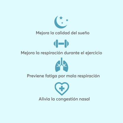 TIRAS NASALES CARBONWHITE® RESPIRA MEJOR ORIGINAL DORMIR/DEPORTE/RONCAR